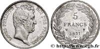 FRANCE 5 francs type Tiolier avec le I, tranche en creux LOUIS-PHILIPPE Ier Lille 1831 (37,36mm, 24,86g, 6h) -