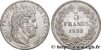 FRANCE 5 francs IIe type Domard LOUIS-PHILIPPE Ier Rouen 1835 (37mm, 24,70g, 6h) -