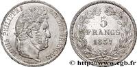 FRANCE 5 francs IIe type Domard LOUIS-PHILIPPE Ier Rouen 1837 (37,19mm, 25,08g, 6h) -