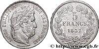 FRANCE 5 francs IIe type Domard LOUIS-PHILIPPE Ier Paris 1837 (37mm, 24,93g, 6h) -