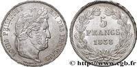 FRANCE 5 francs IIe type Domard LOUIS-PHILIPPE Ier Rouen 1838 (37mm, 25,00g, 6h) -