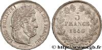 FRANCE 5 francs IIe type Domard LOUIS-PHILIPPE Ier Strasbourg 1840 (37mm, 24,97g, 6h) -