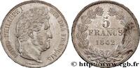 FRANCE 5 francs IIe type Domard LOUIS-PHILIPPE Ier Lille 1842 (37mm, 24,92g, 6h) -