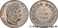 FRANCE 5 francs, IIIe type Domard LOUIS-PHILIPPE Ier Lille 1844 (37mm, 24,91g, 6h) -