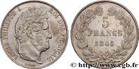 FRANCE 5 francs IIIe type Domard LOUIS-PHILIPPE Ier Strasbourg 1845 (37mm, 25,02g, 6h) -