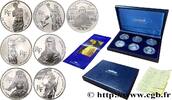 FRANCE Coffret des six 100 francs Belle Épreuve - Bicente COMMÉMORATIVES MONNAIE DE PARIS Pessac 1993 (37mm, 22,2g, 6h) -