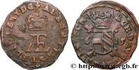 BELGIQUE - PAYS-BAS ESPAGNOLS Double Denier Albert et Élisabeth BELGIQUE - PAYS-BAS ESPAGNOLS Tournai 1615 (22,60mm, 2,20g, 9h) -