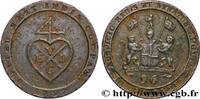 INDES BRITANNIQUES - COMPAGNIE ORIENTALE DES INDES 1/2 Dub (1/96 Rupee) INDES BRITANNIQUES - COMPAGNIE ORIENTALE DES INDES - PRÉSIDENCE DE MADRAS Soho 1797 (24,5mm, 6,74g, 6h) -