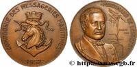 FRANCE Médaille, Compagnie des messageries maritimes, Fer MER ET MARINE : PAQUEBOTS, NAVIRES, BATEAUX 1952 (59mm, 118,92g, 12h) -