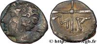 FRANCE Obole au T derrière la nuque, tête à gauche VOLQUES ARÉCOMIQUES (région de Nîmes) c. 90-49 AC. (8,5mm, 0,49g, 5h) -