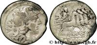 LA RÉPUBLIQUE (280 avant J.C. à 27 avant J.C.) Denier ANTESTIA Rome 136 AC. (19,5mm, 3,56g, 6h) -