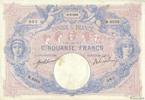 FRANCE 50 Francs BLEU ET ROSE FRANCE 50 Francs BLEU ET ROSE 1915 TTB -