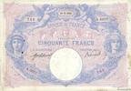 FRANCE 50 Francs BLEU ET ROSE FRANCE 50 Francs BLEU ET ROSE 1914 TTB -
