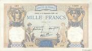 FRANCE 1000 Francs CÉRÈS ET MERCURE type modifié FRANCE 1000 Francs CÉRÈS ET MERCURE type modifié 1939 TTB+ -