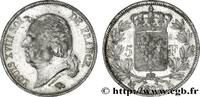 FRANCE 5 francs Louis XVIII, tête nue LOUIS XVIII Bordeaux 1822 (37mm, 25,01g, 6h) -