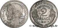 FRANCE Essai de 2 francs Morlon, aluminium, poids très lo ÉTAT FRANÇAIS Paris 1941 (27,03mm, 3,02g, 6h) -