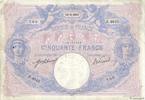 FRANCE 50 Francs BLEU ET ROSE FRANCE 50 Francs BLEU ET ROSE 1913 pr.TTB -