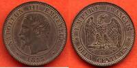 Französische Dezimalmünzen 2 CENTIMES NAPOLEON III TETE NUE 1853 BB ATELIER STRASBOURG POIDS 2g * / N° CATALOGUE : G103 -