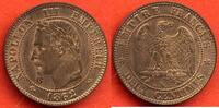 Französische Dezimalmünzen 2 CENTIMES NAPOLEON III TETE LAUREE 1862 K ATELIER BORDEAUX POIDS 2g * / N° CATALOGUE : G104 -