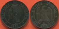 Französische Dezimalmünzen 10 CENTIMES NAPOLÉON III 1855 MA ATELIER MARSEILLE ETAT SUPERBE JOLIE MONNAIE / N° CATALOGUE : G248 -