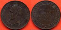 Französische Dezimalmünzen 10 CENTIMES NAPOLEON III TETE NUE 1854 EPREUVE EN BRONZE LILLE, MONUMENT ERIGE A LA BOURSE, 3 DECEMBRE 1854 POIDS 10.3g * / N° CATALOGUE : -