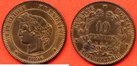 Französische Dezimalmünzen 10 CENTIMES CERES 1896 A ATELIER PARIS METAL BRONZE * / N° CATALOGUE : G265a -