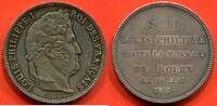 Französische Dezimalmünzen 5 FRANCS LOUIS-PHILIPPE 1er 1830-1848 ROI DES FRANCAIS EN ARGENT MODULE DE ROUEN 18 MAI 1831 POIDS 25g / N° CATALOGUE : G679 -