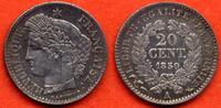 Französische Dezimalmünzen 20 CENTIMES TYPE CERES 1850 A ATELIER PARIS METAL ARGENT * / N° CATALOGUE : G303 -