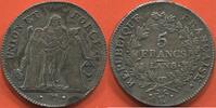 Französische Dezimalmünzen 5 FRANCS UNION ET FORCE AN 8 K ATELIER BORDEAUX METAL ARGENT POIDS 24.91g ETAT SUPERBE A SPLENDIDE TRÈS JOLIE MONNAIE AVEC TOUT SON BRILL -
