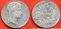 Französische Dezimalmünzen 5 FRANCS NAPOLEON EMPEREUR ANNEE AN13 L ATELIER BAYONNE METAL ARGENT * / N° CATALOGUE : G580 -