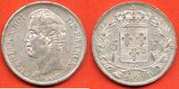 Französische Dezimalmünzen 5 FRANCS CHARLES X 2eme TYPE A L'EFFIGIE MODIFIEE ANNEE 1829 D ATELIER LYON METAL ARGENT * / N° CATALOGUE : G644 -
