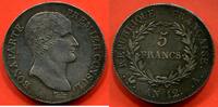 Französische Dezimalmünzen 5 FRANCS BONAPARTE PREMIER CONSUL AN 12 A ATELIER PARIS POIDS 25.16g ÉTAT SUPERBE BELLE PATINE DE MÉDAILLIER / N° CATALOGUE : G577 -