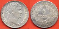 Französische Dezimalmünzen 5 FRANCS NAPOLEON 1er TETE LAUREE AU REVERS EMPIRE ANNEE 1811 W ATELIER LILLE METAL ARGENT * / N° CATALOGUE : G584 -