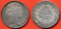 Französische Dezimalmünzen 5 FRANCS NAPOLEON 1er REVERS EMPIRE ANNEE 1813 I ATELIER LIMOGES METAL ARGENT * / N° CATALOGUE : G584 -