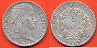 Französische Dezimalmünzen 5 FRANCS NAPOLEON REVERS EMPIRE 1er ANNEE 1813 L ATELIER BAYONNE METAL ARGENT AVERS /REVERS LEGEREMENT DECALE * / N° CATALOGUE : G584 -