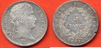 Französische Dezimalmünzen 5 FRANCS NAPOLEON 1er TETE LAUREE AU REVERS EMPIRE ANNEE 1811 MA ATELIER MARSEILLE METAL ARGENT 669945 EXEMPLAIRES * / N° CATALOGUE : G5 -