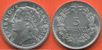 Moderne Französische Münzen 5 FRANCS TYPE LAVRILLIER EN ALUMINIUM DATE 1947 ÉTAT SPLENDIDE TRÈS JOLIE PIÈCE AVEC TOUT SON BRILLANT D4ORIGINE / N° CATALOGUE : G766a -