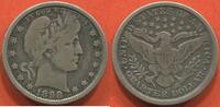 Ausländische Münzen 1/4 DOLLARS ETATS-UNIS BARBER HEAD OU LIBERTY EN ARGENT 1898 O NOUVELLE ORLÉANS ETAT TB -