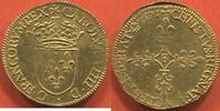 Französische Königliche Münzen 1574 ÉCU D'OR AU CHARLES IX 1560- SOLEIL 1er TYPE ANNÉE 1571 B ATELIER ROUEN A/ CAROLVS VIIII DG FRANCORVM REX . R/ CHRISTVS REGNAT VINCIT ET IM -