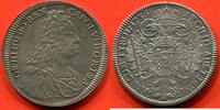 Ausländische Münzen 1 THALER AUTRICHE EN ARGENT CHARLES VI 1736 ATELIER HALL POIDS 28.97g / N° CATALOGUE : KM1639.1 -