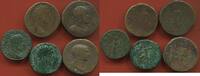 Lots MONNAIE ANTIQUE LOT DE 5 SESTERCES A VOIR ET A RÉPERTORIER LOT II -