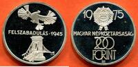 Ausländische Münzen 200 FORINT HONGRIE EN ARGENT 1975 BP POIDS 28g * / N° CATALOGUE : KM604 -