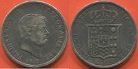 Ausländische Münzen 120 GRANA ITALIE NAPLES ET SICILE MÉTAL ARGENT FERDINAND II ANNÉE 1852 POIDS 27.21g ETAT TTB JOLIE MONNAIE PETIT COUPS SUR LA TRANCHE / -