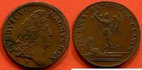 Ausländische Münzen JETON COLONIES FRANCAISES ILE DE TABAGO LOUIS XIV 1643-1715 EN CUIVRE FEUARDENT ND POIDS 5.13g / N° CATALOGUE : LECOMPTE03A -