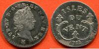 Ausländische Münzen 12 SOLS COLONIES FRANCAISES ISLES DU VENT (PETITES ANTILLES) LOUIS XV 1715-1774 EN ARGENT 1732 H ATELIER LA ROCHELLE POIDS 2.73g INFIM -