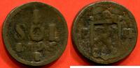 Ausländische Münzen 1 SOL LUXEMBOURG SIEGE DE VALENCIENNES 1795 POIDS 15.22g -