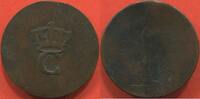 Ausländische Münzen 1793 SOL ÉMISSIONS GÉNÉRALES POUR LES COLONIES - LOUIS XVI 1774- TAMPÉ NON DATÉ (1779-1797) 2e TYPE MÉTAL BILLON POIDS 1.46g ETAT TTB / -