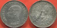 Ausländische Münzen 1 FRANCS COLONIES FRANCAISES - CAMBODGE NORODOM I 1860-1904 EN ARGENT ANNÉE 1860 FRAPPE COURANTE POIDS 5.14g ETAT SUPERBE ANCIENNEMENT -
