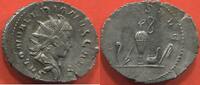 Antike Münzen ANTONINIEN SALONIN 260, FILS DE GALLIEN, CÉSAR PUIS AUGUSTE. EN BILLON A/ SALON VALERIANVS CAES, SON BUSTE RADIE A DROITE. R/ PIETAS AVG, -