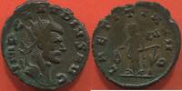 Antike Münzen ANTONINIEN CLAUDE II 268-270 EN BILLON A/ IMP C CLAVDIVS AVG, SON BUSTE RADIE A DROITE. R/ LAETITIA AVG, LA JOIE DEBOUT A GAUCHE, TENANT -